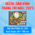 Decal Noel - người tuyết và quả chuông vàng Noel - 5