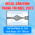 Decal Noel - người tuyết và quả chuông vàng Noel - 6