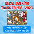 Decal Noel - Tuần lộc vàng 1 - 1