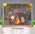 Decal Noel - Vui giáng sinh cùng ông già noel -