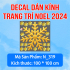 Decal Noel -Bông tuyết vàng to  - 1