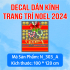 Decal Noel - Nơ đỏ noel  - 1