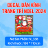 Decal Noel -Ông già noel và tuần lộc 1 - 1