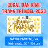 Decal Noel-  chữ giáng sinh vàng 2 - 1