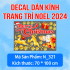 Decal Noel  - Ngôi nhà giáng sinh màu đỏ - 1