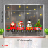 Decal Noel- Đoàn tàu noel màu đỏ lớn 3m -