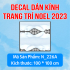 Decal Noel -Người tuyết và những quả châu đỏ - 1