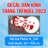 Decal Noel -Người tuyết và những quả châu đỏ - 3