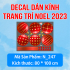 Decal Noel -Người tuyết và những quả châu đỏ - 4