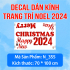 Decal Noel-  Noel 161 Ông già và tuần lộc - 3