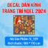 Decal Noel-  Noel 161 Ông già và tuần lộc - 6