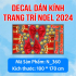 Decal Noel- Noel 163  Nơ đỏ giáng sinh - 4