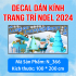 Decal Noel- Noel 366 ông già Noel mặc áo xanh - 1