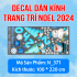 Decal Noel -Noel 371 Ông già và người tuyết - 1