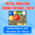 Decal Noel -Ông già noel và  những quả châu xinh  - 2