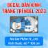 Decal Noel -Người tuyết đội mũ xanh - 5
