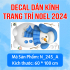 Decal Noel -Người tuyết đội mũ xanh - 6