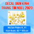 Decal Noel -Người tuyết trắng bên hộp quà - 1