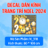 Decal Noel -Người tuyết trắng bên hộp quà - 3