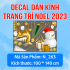 Decal Noel -Người tuyết trắng bên hộp quà - 4