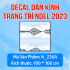 Decal Noel -Người tuyết trắng bên hộp quà - 5
