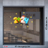 Decal Noel -chữ số  giáng sinh 2024   -