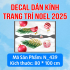 Decal Noel 439 -Chân tuyết 2m - 1