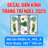 Decal Noel 443A  -Chân tuyết 3m - 1