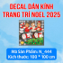 Decal Noel 444 - Cây thông - 1