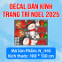 Decal Noel 445 - Người tuyết  - 1
