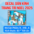 Decal Noel 448A -Tuần lộc - 1