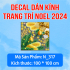 Decal Noel - Lá thông vàng  - 1