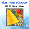 Decal Noel-Cây thông, quả châu, bong bóng vàng - 2