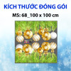 Decal Noel-Cây thông, quả châu, bong bóng vàng - 3