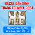 Decal Noel combo 1- Tuần lộc trắng  - 2