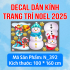 Decal Noel  combo 123 - Cặp đôi người tuyết - 2