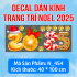 Decal Noel  combo 123 - Cặp đôi người tuyết - 3