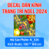 Decal Noel  combo 123 - Cặp đôi người tuyết - 4