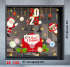 Decal Noel combo 132- Ông già noel và tuần lộc -