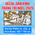 Decal Noel combo 14- Tuần lộc trắng - 2