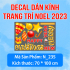 Decal Noel combo 21- Qủa châu - 2