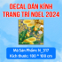 Decal Noel combo 21- Qủa châu - 4
