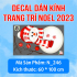 Decal Noel combo  23 - Người tuyết  trắng - 3