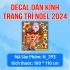 Decal Noel combo  23 - Người tuyết  trắng - 5