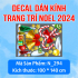 Decal Noel combo 26 - Cặp đôi người tuyết - 3