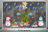 Decal Noel combo 3- Cặp đôi người tuyết -