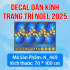 Decal Noel combo 3- Cặp đôi người tuyết - 1