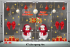 Decal Noel combo 46- Đôi người tuyết -