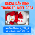 Decal Noel combo 46- Đôi người tuyết - 2