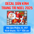 Decal Noel combo 5 -Người tuyết - 5